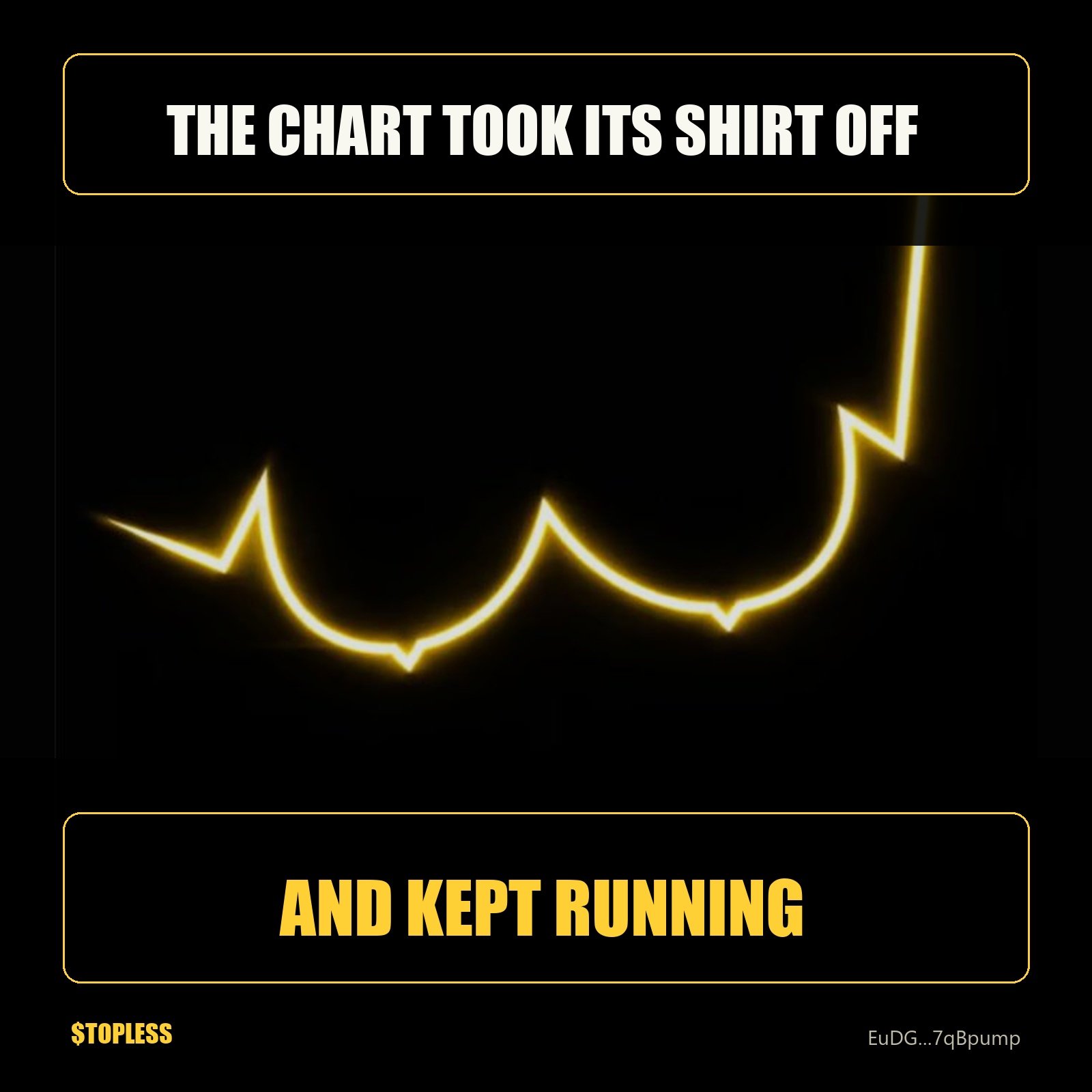 THE CHART TOOK ITS SHIRT OFF AND KEPT RUNNING